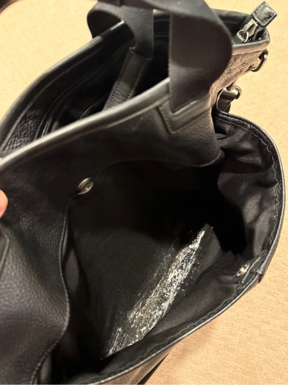 Coach Black Leather Laptop Briefcase with Shoulder Strap